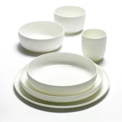 Base frukostskål med låg kant vit, 12 cm