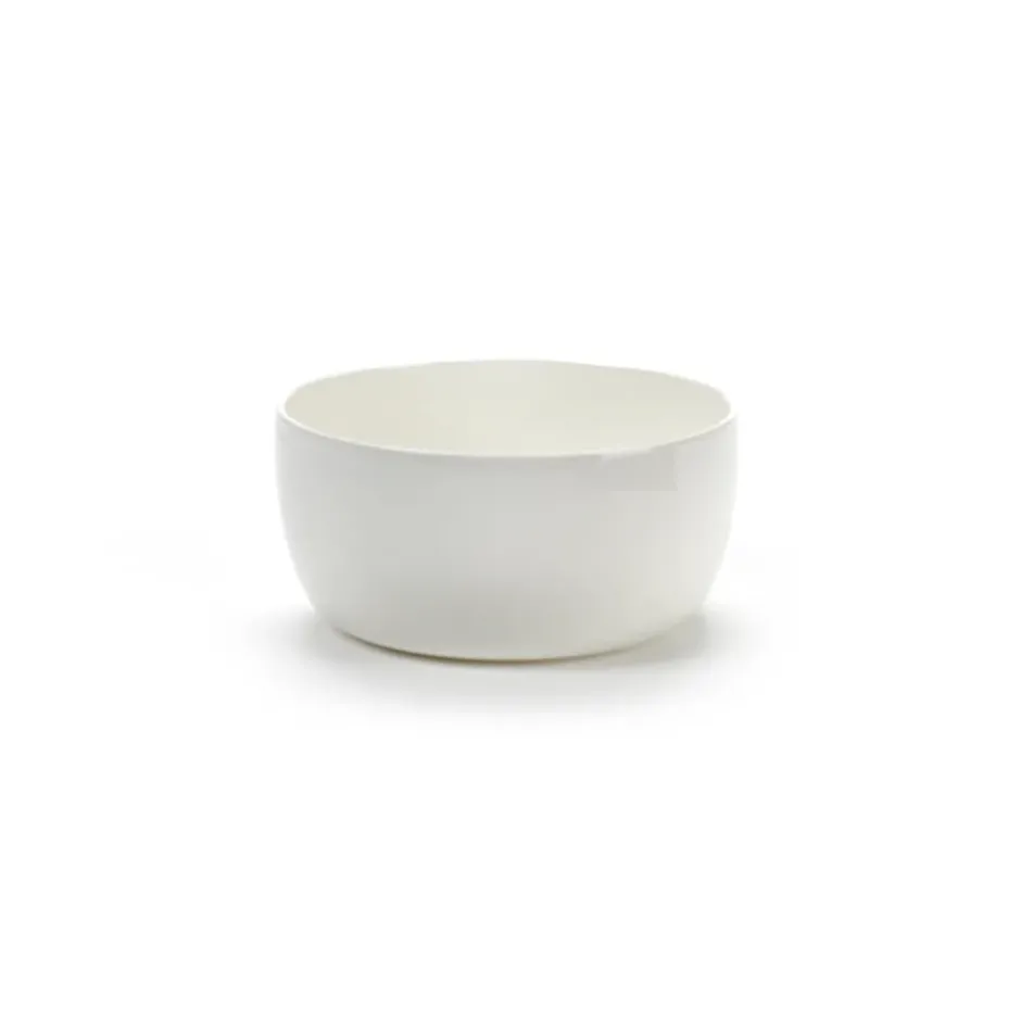 Base frukostskål med låg kant vit, 12 cm