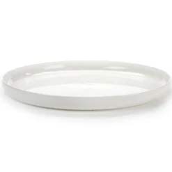 Base serveringsfat med hög kant vit, 32 cm