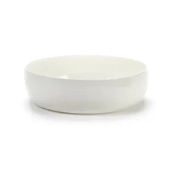 Base serveringsskål med låg kant vit, 20 cm