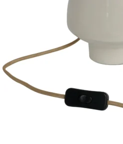 Becky lampfot Ø15x30 cm, White-mustard