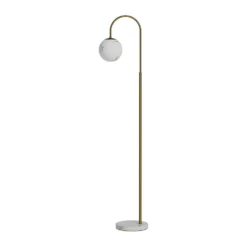 Bellagio golvlampa 163 cm, Mässing-vit