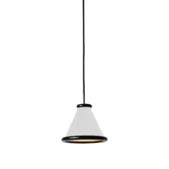 Belle pendel Ø15 cm, Glossy white-glossy black