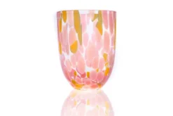 Big Confetti dricksglas 25 cl, Rosa - yellow