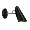 Birdy vägglampa kort, Black-steel