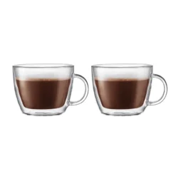 Bistro dubbelväggig lattekopp med handtag 45 cl, 2-pack