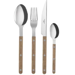 Bistrot bestick 24 delar, Teak wood