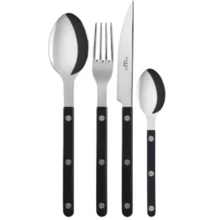Bistrot bestick shiny 24 delar, Black