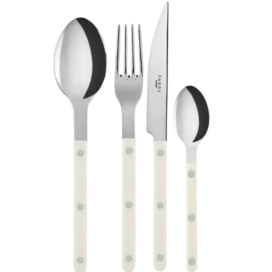 Bistrot bestick shiny 24 delar, Ivory