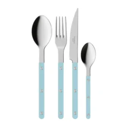 Bistrot solid bestickset 4 delar, Pastel blue