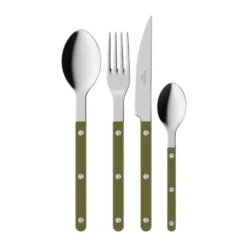 Bistrot solid bestickset 4 delar, Green fern