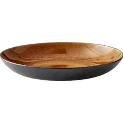 Bitz fat Ø40 cm, Svart-amber