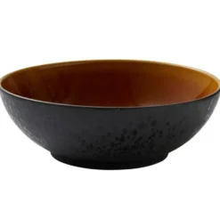 Bitz salladsskål Ø30 cm, Svart-amber