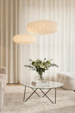 Bladverk lampskärm Ø70 cm, Vit