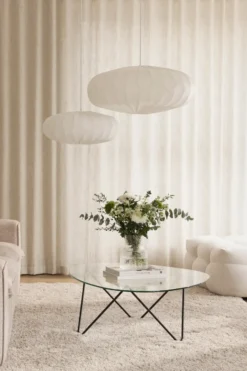 Bladverk lampskärm Ø70 cm, Vit