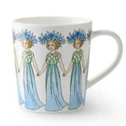 Blåklint mugg med öra, 40 cl
