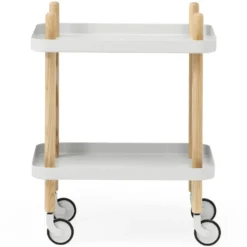 Block bord, ljusgrå