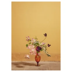 Blomst 02 Ochra poster, 50x70 cm
