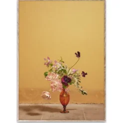 Blomst 02 Ochra poster, 50x70 cm