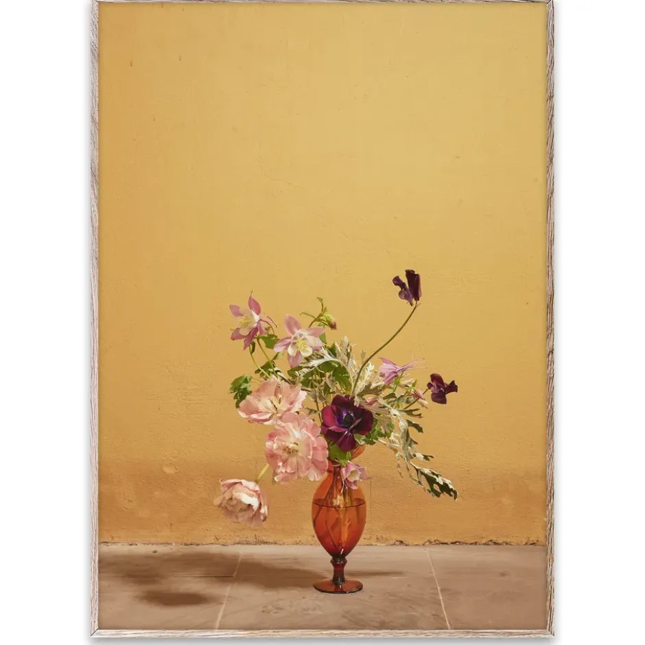 Blomst 02 Ochra poster, 50x70 cm