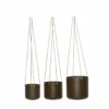 Bloom hängkrukor 3-pack, Brun