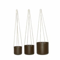 Bloom hängkrukor 3-pack, Brun