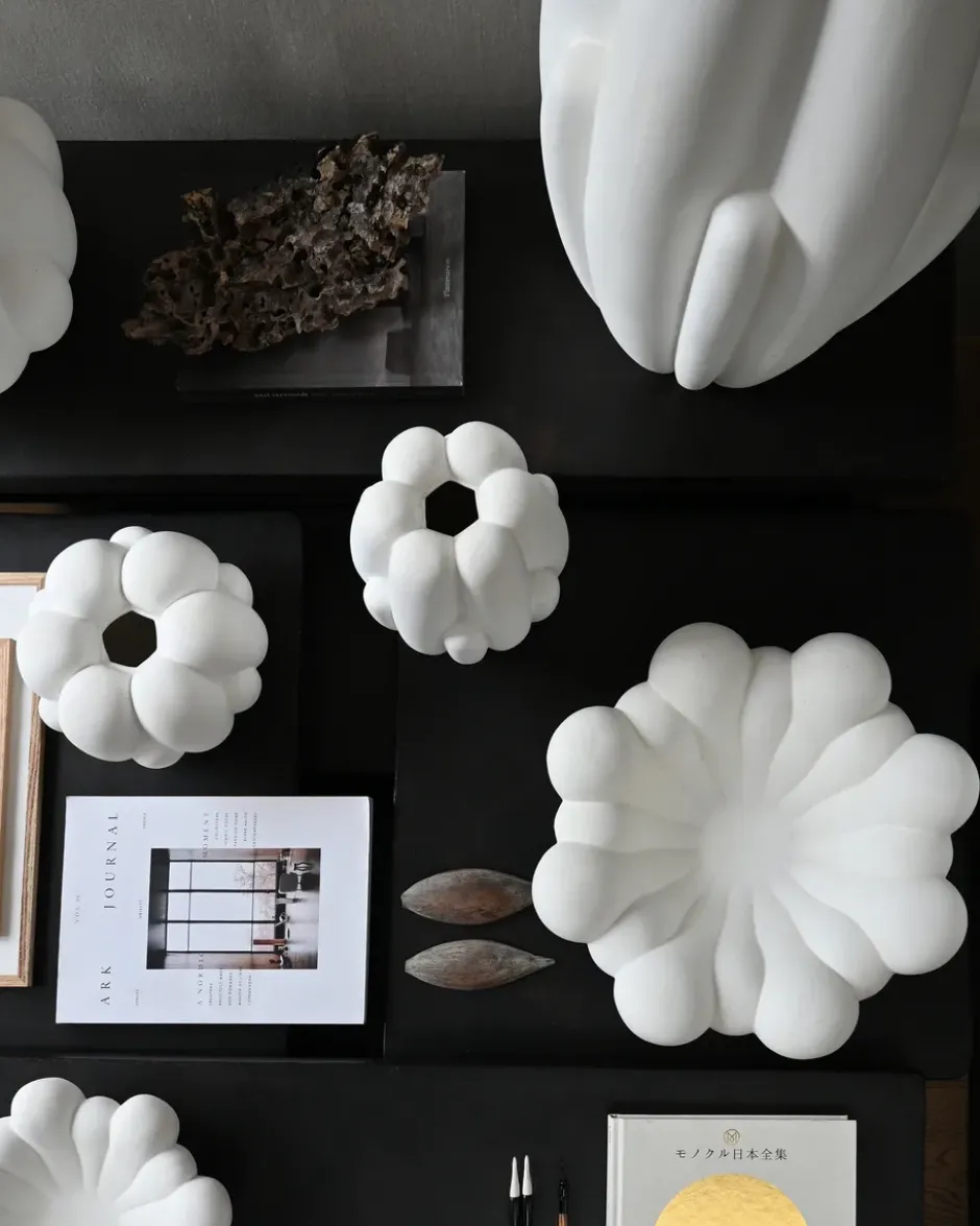Bloom Tray skål medio Ø28,5 cm, Bone white