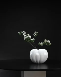 Bloom vas petit 22,5x24 cm, Bone white