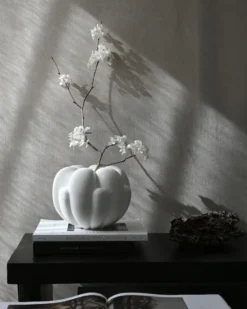 Bloom vas petit 22,5x24 cm, Bone white
