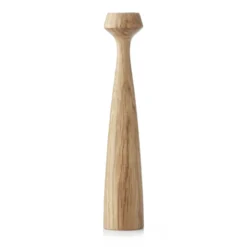 Blossom Lily ljusstake 24,5 cm, Oiled oak