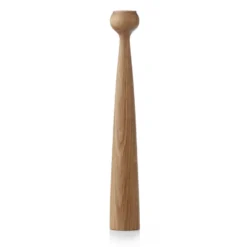 Blossom Tulip ljusstake 33,5 cm, Oiled oak