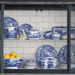 Blue Italian buffefat, Ø 30 cm