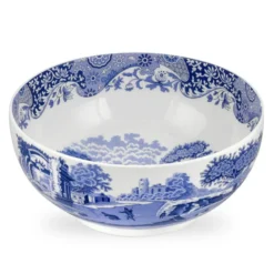 Blue Italian skål rund, Ø 27,5 cm