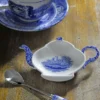 Blue Italian tesked 6-pack, Keramik-rostfritt stål