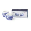 Blue Italian värmeljushållare 2-pack, Blå-vit