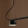 Blush Rail 5 taklampa, Svart matt
