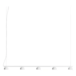 Blush Rail 5 taklampa, Vit matt