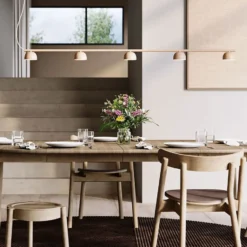 Blush Rail 5 taklampa, Warm beige