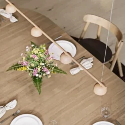 Blush Rail 5 taklampa, Warm beige