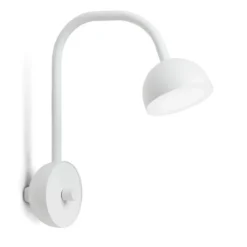 Blush vägglampa, Vit matt