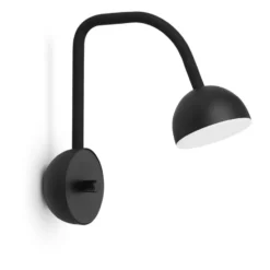 Blush vägglampa, Svart matt