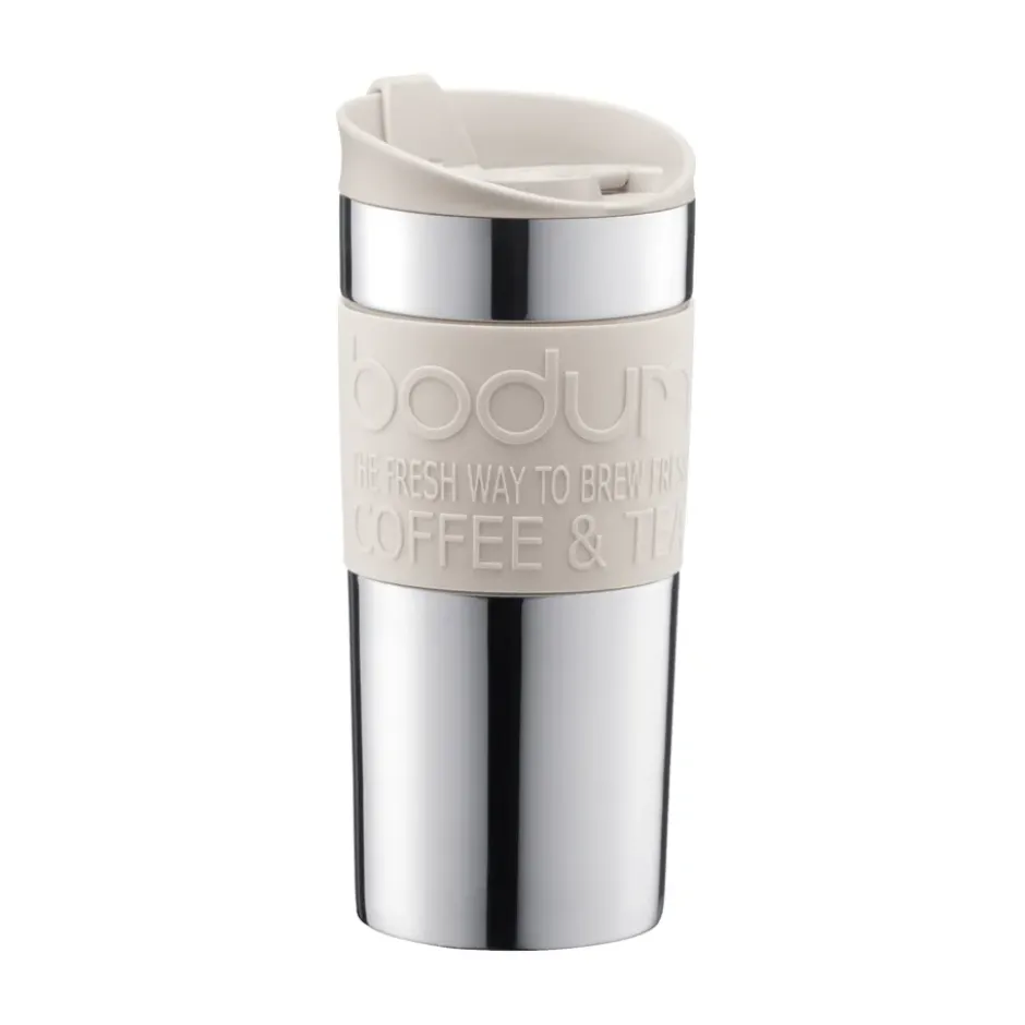 Bodum travel mug 35 cl rostfritt stål, Off white