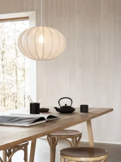 Boll 40 linen lampskärm, White