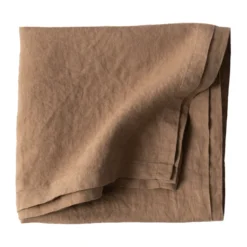 Bordsduk linne 175x175 cm, Hazelnut