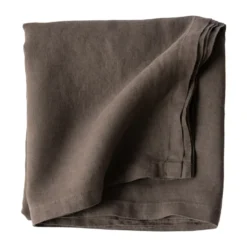 Bordsduk linne 175x175 cm, Taupe