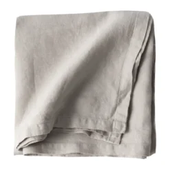 Bordsduk linne 175x175 cm, Warm Grey
