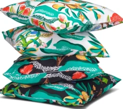 Botanical Orange kuddfodral 50x50 cm, White