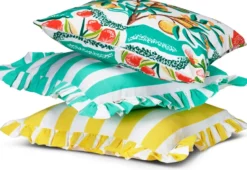 Botanical Orange kuddfodral 50x50 cm, White