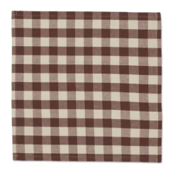 Bothy Check bomullsservett 40x40 cm 4-pack, Cinnamon-grey green