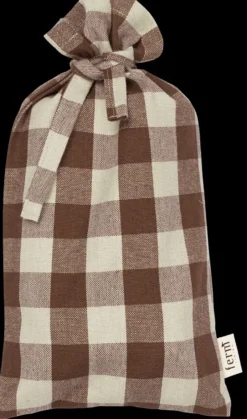 Bothy Check bomullsservett 40x40 cm 4-pack, Cinnamon-grey green